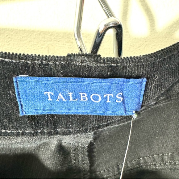 Talbots Flawless 5 Pocket Hi Waist Black Corduroy Straight Leg Pants - Picture 7 of 12